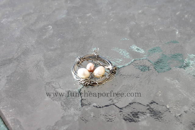 DIY nest necklace tutorial (great Mother’s Day gift idea!)