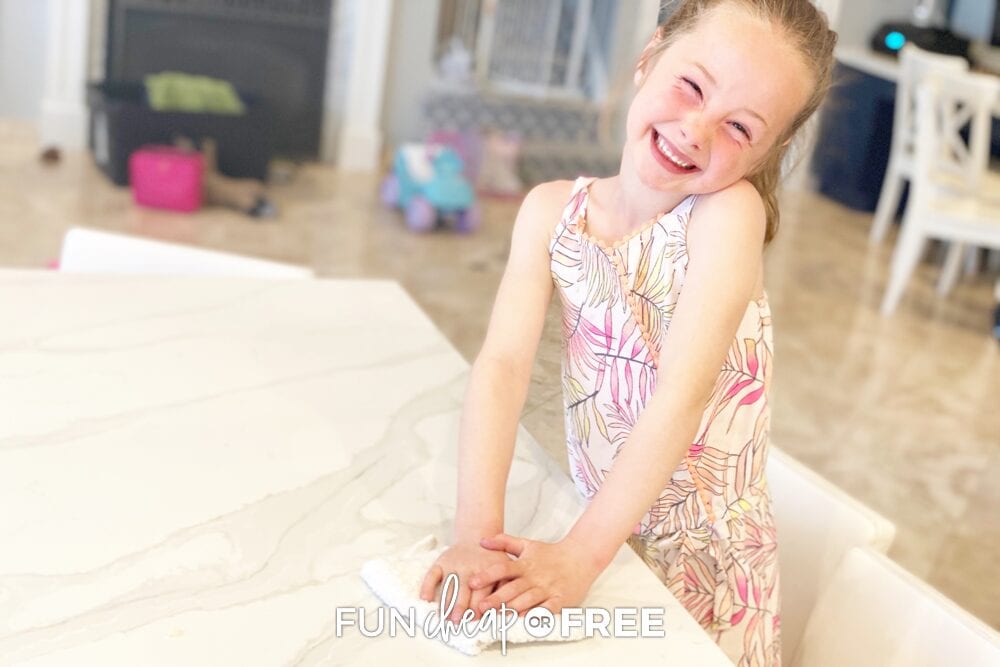 Cleaning Zones Method + Daily Chores for Kids FREE Printable!