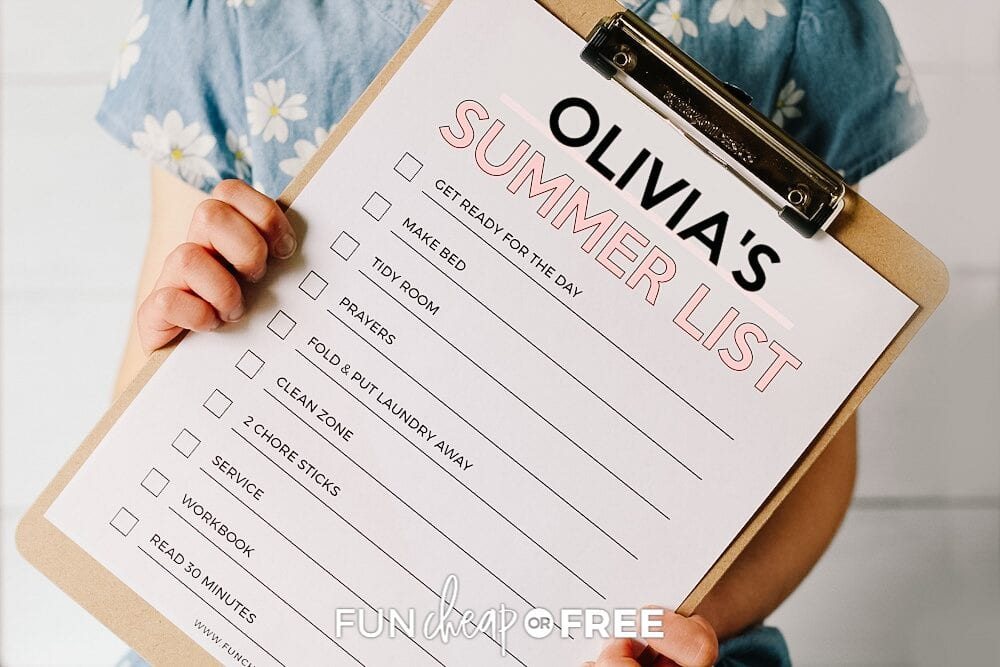 Summer Systems: Chores,  Zones, and Checklists + FREE Editable Printable!